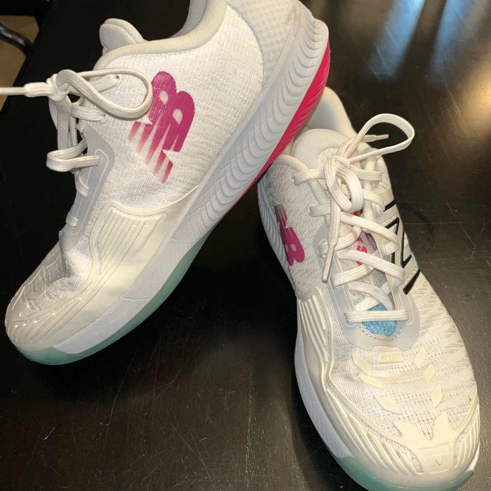 New Balance White Athletic Shoes